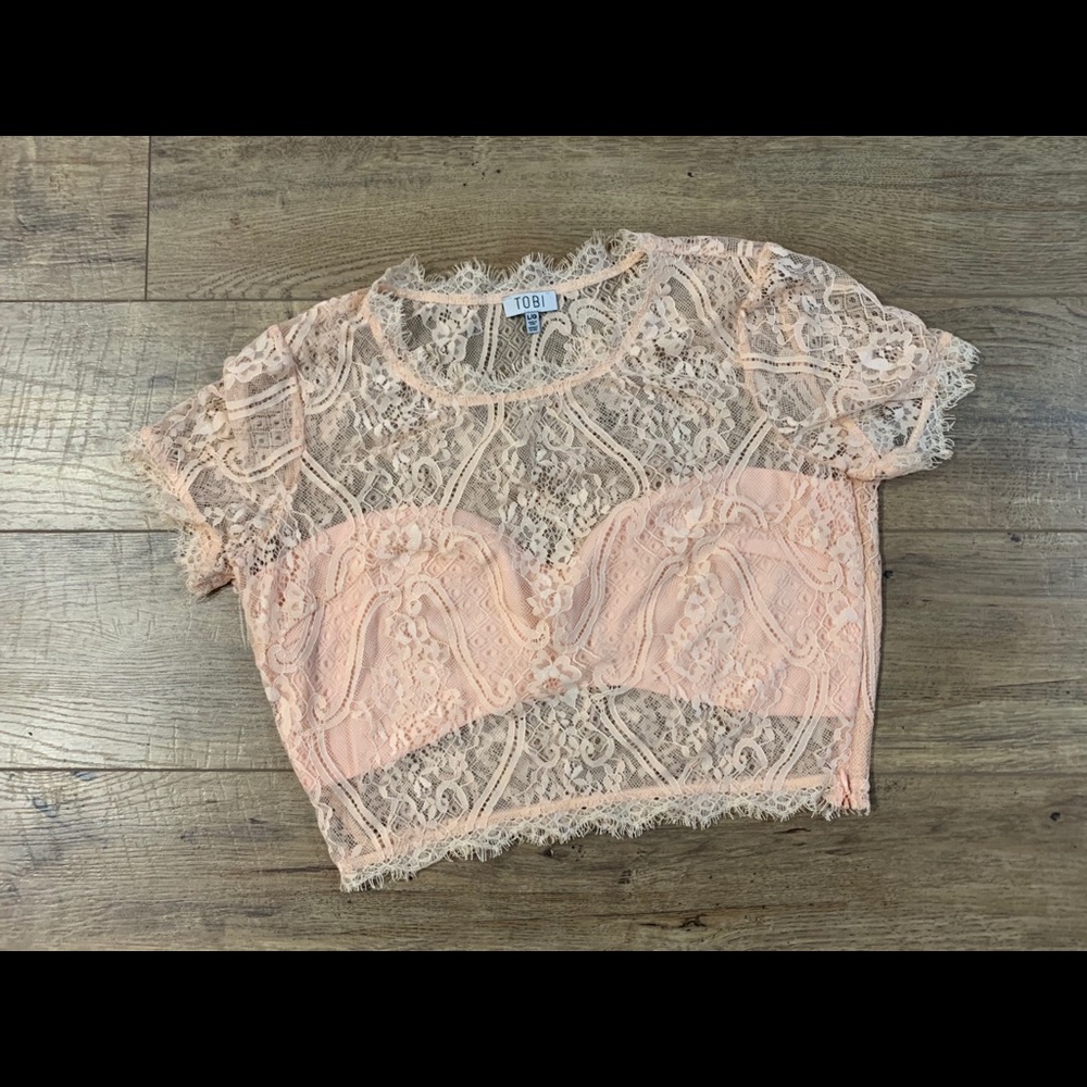 Tobi Lace Crop Top